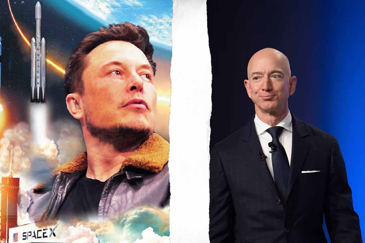 Elon Musk Jeff Bezos SpaceX
