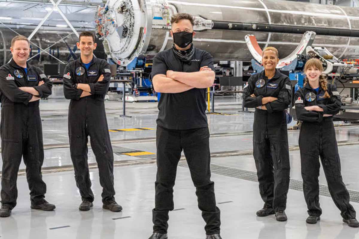 SpaceX CEO Elon Musk With Inspiration4