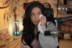 Valkyrae cries birthday stream