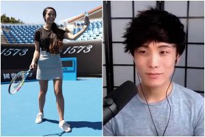 Valkyrae Sykkuno tennis match